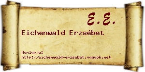 Eichenwald Erzsébet névjegykártya